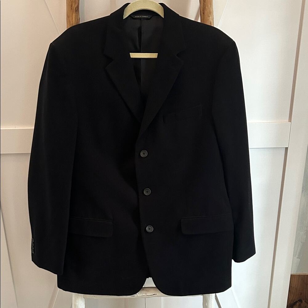 Banana Republic Men's Elegant Brushed Black Blazer Holiday 42R Collection